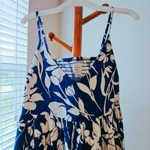 New Day Blue Flower Print Sundress